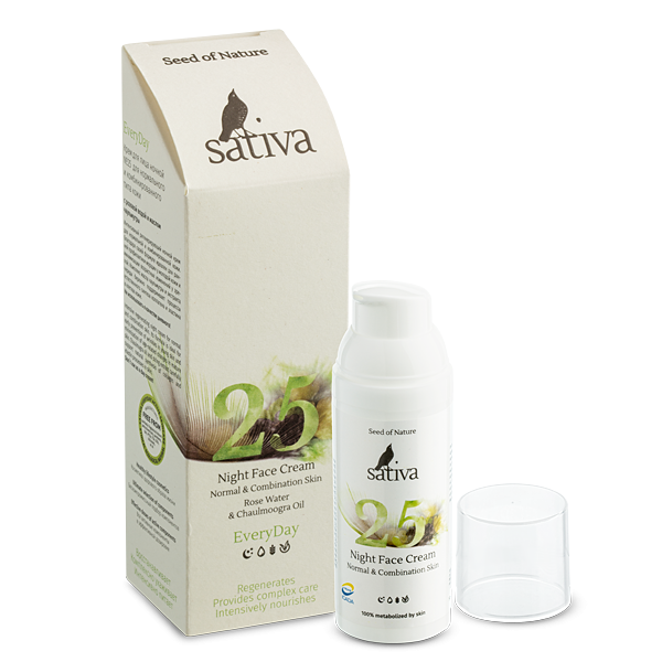 Kem dưỡng da ban đêm, kem dưỡng hữu cơ, mỹ phẩm hữu cơ Sativa, mỹ phẩm Sativa
